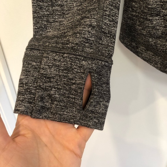 Lululemon Long Sleeve Zip Up, Grey, Size 10 - Picture 4 of 7